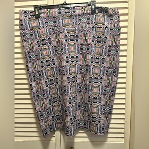 LuLaRoe Multicolor Geometric Pencil Skirt